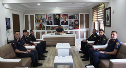 İlçe Jandarma Komutanından Kaymakam ve Belediye Başkanına ziyaret