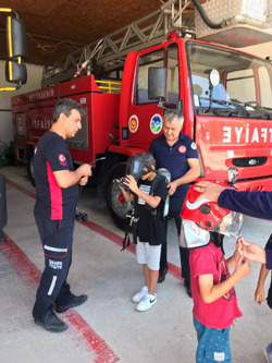 Yusufbey Mahallesi Yaz Kuran Kursu Öğrencilerinden İtfaiye Ziyareti