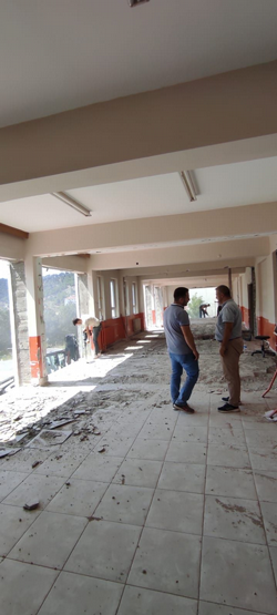 İLÇE MİLLİ EĞİTİM MÜDÜRÜ SERKAN KORKMAZ ONARIM GÖREN OKULLARI GEZDİ