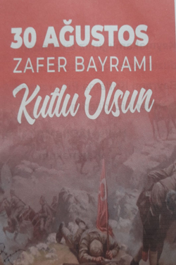 30 AĞUSTOS ZAFER BAYRAMI KUTLAMA PROGRAMI