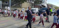TARAKLI’DA YAYALARA ÖNCELİK DURUŞU ,HAYATA SAYGI DURUŞU