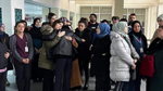 Kaza kurbanı Enise hemşireye çalıştığı hastanede tören