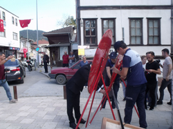 29 EKİM CUMHURİYET BAYRAMI ÇELENK SUNMA TÖRENİ YAPILDI