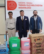 Okullara hijyen desteği malzemeleri dağıtıldı