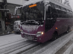 Taraklı’da da Kar yağışı etkili oluyor