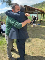 Ecevit Keleş Aksu Mahallesi Hayır pilavına katıldı