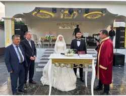 Düğüne katıldılar