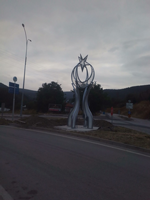 Termal Kavşağına Ay-Yıldız sembolü