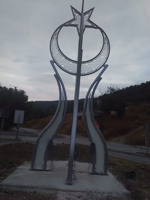 Termal Kavşağına Ay-Yıldız sembolü