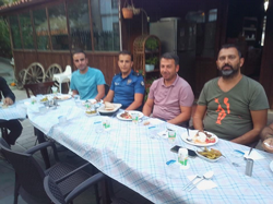 Kaymakam Halis Hacıismailoğlu’na veda yemeği