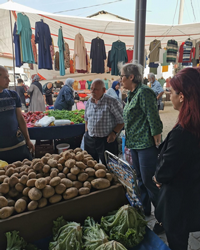 CHP MİLLETVEKİLİ AYÇA TAŞKENT TARAKLI’DA PAZARI GEZDİ