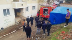 Çıkan yangında ev kullanılamaz hale geldi