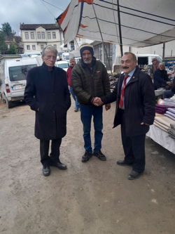 CHP TARAKLI BELEDİYE BAŞKAN ADAYI CEMAL DOĞAN PAZARI GEZDİ.