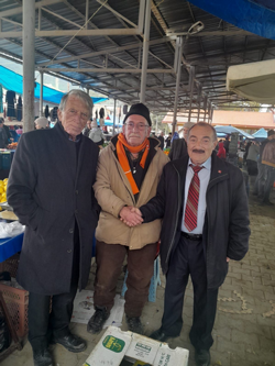 CHP TARAKLI BELEDİYE BAŞKAN ADAYI CEMAL DOĞAN PAZARI GEZDİ.