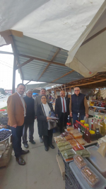 Şahin Akı Cumartesi Pazarını ziyaret etti