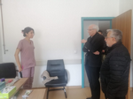 Özkaraman Sağlık çalışanlarını ziyaret etti