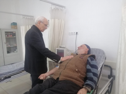 Özkaraman Sağlık çalışanlarını ziyaret etti