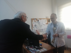 Özkaraman Sağlık çalışanlarını ziyaret etti