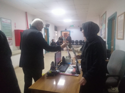 Özkaraman Sağlık çalışanlarını ziyaret etti