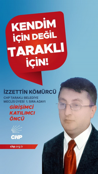 İzzettin Kömürcü: Sizinle birlikte yol almak istiyorum