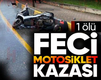 Kamyona çarpan motosikletli vefat etti