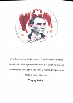 Taraklı’da 10 Kasım Atatürk’ü Anma Programı