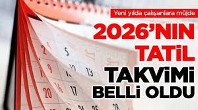 Resmi Tatiller Açıklandı!