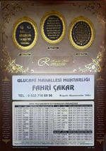 Ulucami Mahallesi Muhtarı Fahri Çakar Ramazan Ayını Kutladı ve İmsakiye Dağıttı