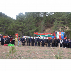 Kaymakam Tunalı Öğrencilerle Omuz Omuza Verip Ağaç Dikti