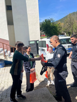 Taraklı İmam Hatip Ortaokulu Öğrencilerinden Emniyet Amirliğine 23 Nisan Ziyareti