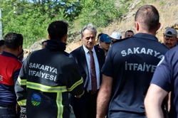 Başkan Yusuf Alemdar yangın felaketinin yaşandığı Taraklı’da