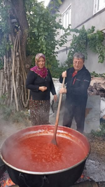 Taraklı’da Salça Kazanları Kaynıyor