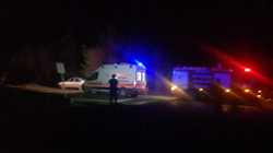 Yanan Ağaçları Taşıyan Tır Devrildi: 3 Yaralı