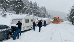 Başkan Pilavcı Mahsur Kaldı