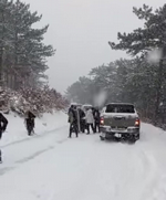 Başkan Pilavcı Mahsur Kaldı