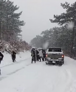 Başkan Pilavcı Mahsur Kaldı
