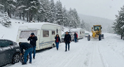 Başkan Pilavcı Mahsur Kaldı
