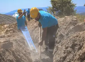 Duman Köy'de 218 Metreden Yeni Su Kaynağı