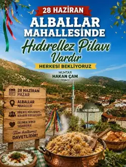 Alballar'da Geleneksel Hayır Pilavı