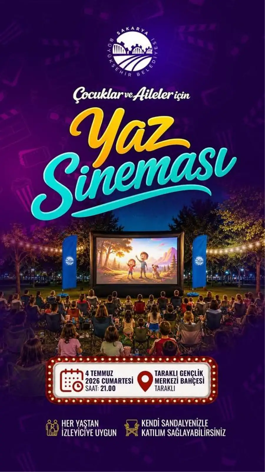 Taraklı'da Açık Hava Sineması