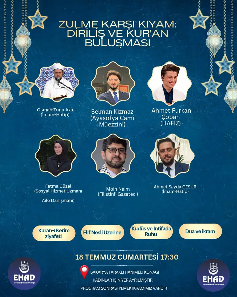 Taraklı'da Zulme Karşı Kıyam Buluşması
