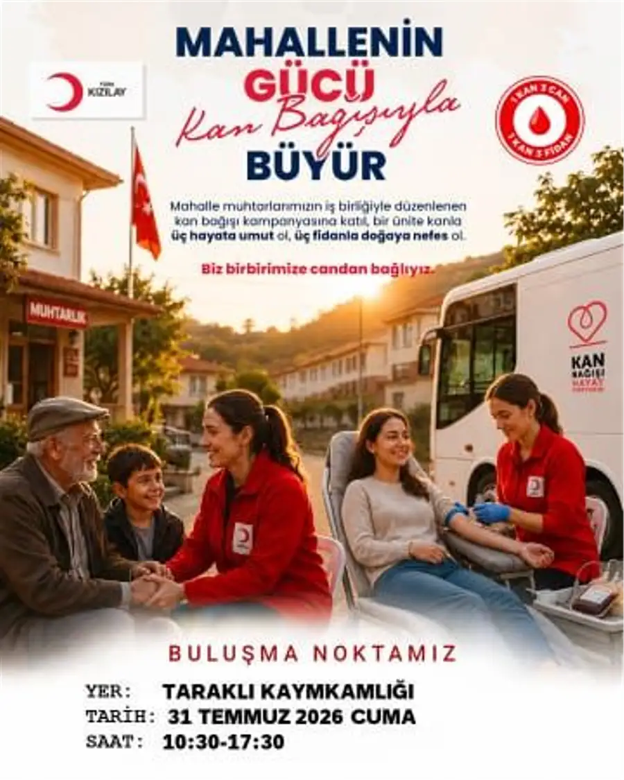 Taraklı'da Kan Bağışı Kampanyası