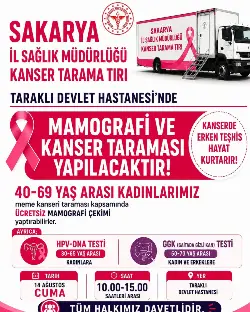 Taraklı'da Ücretsiz Kanser Taraması