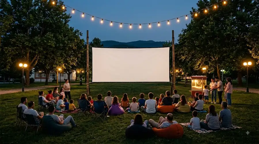Taraklı'da Yıldızlar Altında Sinema Keyfi