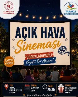 Taraklı'da Yıldızlar Altında Sinema Keyfi