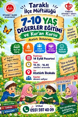 Taraklı'da Kur’an Kursu Başladı