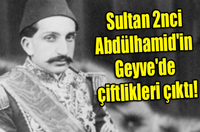 Sultan 2. Abdülhamid'in Geyve'de çiftlikleri çıktı!