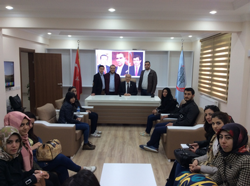 Kırşehir Üniversitesi Kamu Yönetimi ve Uluslar arası İlişkiler Bölümü okuyan Öğrenciler Taraklı’yı Gezdi.