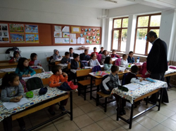 Milli Eğitim Müdürü Serkan Korkmaz 1.Sınıfları Ziyaret Etti