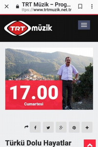 M.Ali Çınar TRT Müzik Ekranlarında